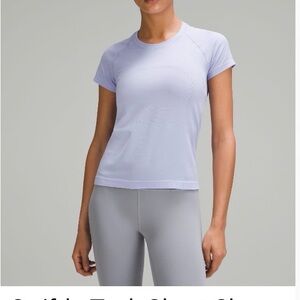 Lululemon Athletica Lavender Short Sleeve Tee